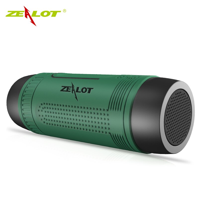 Zealot S1 Bluetooth-Lautsprecher Outdoor-Fahrradlautsprecher Tragbarer wasserdichter drahtloser Lautsprecher Unterstützung TF-Karte + Taschenlampe + Fahrradhalterung