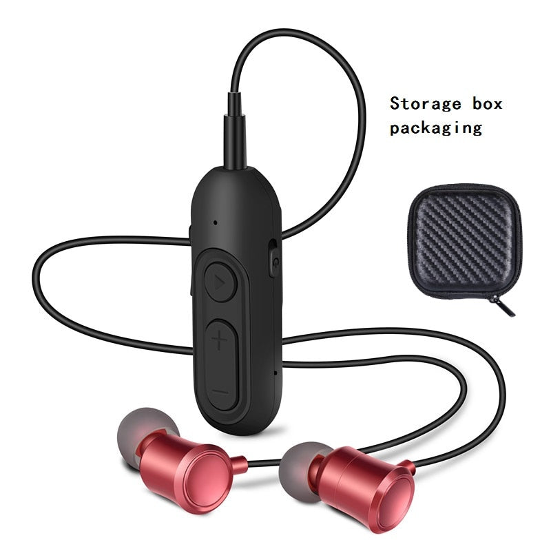 Sport Office Lavalier Wireless In-Ear Earphone Portable Handsfree Call Headset HiFi HD music Bass Stereo Bluetooth Earphone