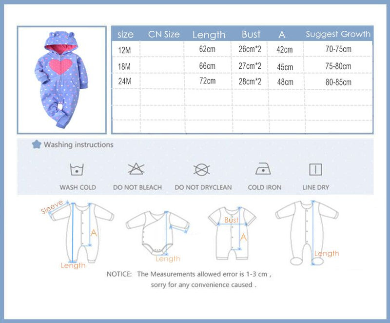 2022 Frühlingsoverall-Babykleidungs-Vliesspielanzug-Babymantel 12M-24M scherzt Kostüme für Babykleidung, Körperkindspielanzug