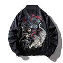 Stickerei Herren Bomberjacke Drache Tiger Herbst Winter Pilotenjacke Herren Hip Hop Japanische Baseball Jugendjacke Streetwear Herren