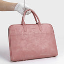 Fashion Pu Waterproof Scratch-resistant Laptop Briefcase 13 14 15 inch Notebook Shoulder Bag Carry Case For women and men