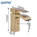 Gappo Black Faucet mezclador baño torneiras Cascada Lavabo Grifos baño agua fría caliente mezcladores de latón grifo monomando