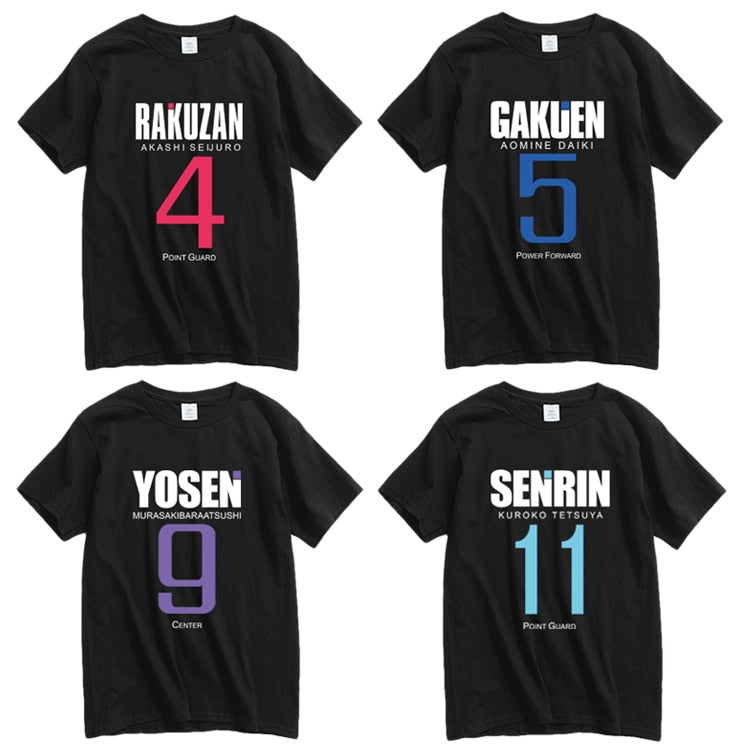 Neues Kuroko Basketball Cosplay T-Shirt Kuroko no Basuke Akashi Seijuro Kise Ryota Baumwolle Herren T-Shirt Anime Tops T-Shirts