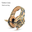 ONIKUMA K1 Camouflage Auriculares Gaming Headsets Wired Fone Headphones with Microphone Noise Cancelling for PS4 Laptop