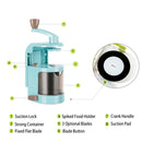 Cortador de verduras en espiral LMETJMA con 4 cuchillas giratorias, cortador de mandolina, cortador de Pasta, espagueti, calabacín, fabricante de fideos KC0214