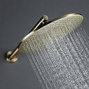 8/10/12-Zoll-Brausegarnitur aus massivem Messing, Badezimmer, runder Kopf, Wasserhahn, Luxus, Gold, Handbrause, Umsteller, Mischer, goldenes Handbrause-Set