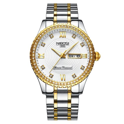 NIBOSI 2022 New Gold Watch Women Watches Ladies Creative Steel Women&