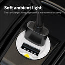 USLION Mini 2 Port USB Car Charger Adapter For iPhone Samsung QC3.0 Fast Charging USB Charger Mobile Phone Dual USB Car-charger