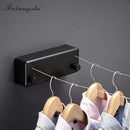 Clothes Line Dryer Bathroom Accessories Drying Rack White/Black/Golden/Silver Clothesline Rack Laundry Dryer Double Layer WB3006