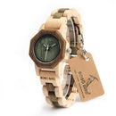 BOBO BIRD M25 Women Wooden Watch Luxury Quartz Movement Lightweight Ladies Wristwatch Relojes de mujer With Gift Box
