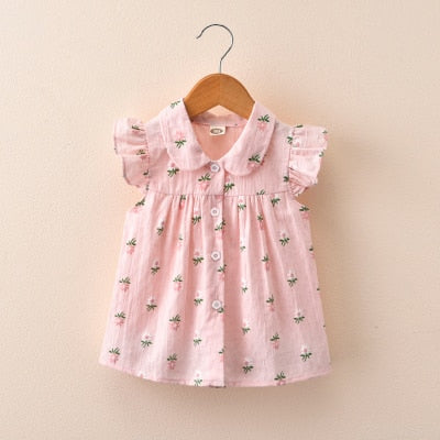 VIDMID Toddler Baby Girls Sleeveless blouses Summer Clothing  kids girls Tops shirts tank shirt children&