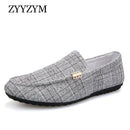 ZYYZYM Men Casual Shoes 2021 Spring Summer Men Loafers New Slip On Light Canvas Youth Men Shoes Breathable Fashion Flat Footwear