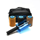 XCMAN Ski Roto Brush Kit Roto Brush Controller Mango con los 3 cepillos: nailon, crin de caballo, latón/corcho