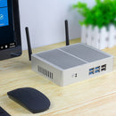 XCY Fanless Mini PC Intel Core i7 4500U i5 5200U i3 7100U 300M WiFi Gigabit Ethernet VGA HDMI Display Windows 10 Linux HTPC