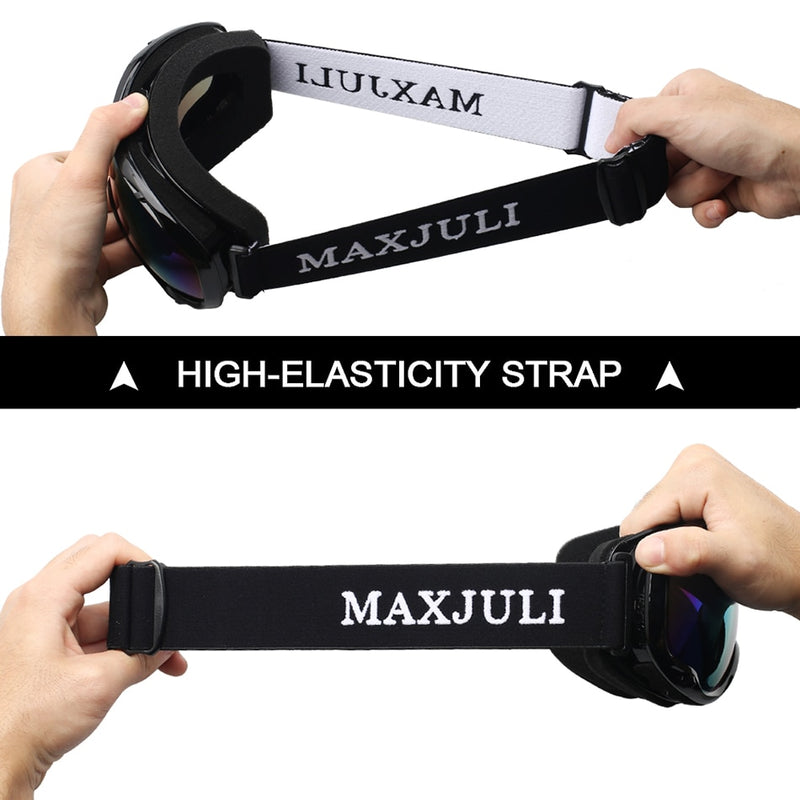 MAXJULI Ski Googles UV Protection Anti-Fog Snow Goggles for Men Women Youth M1