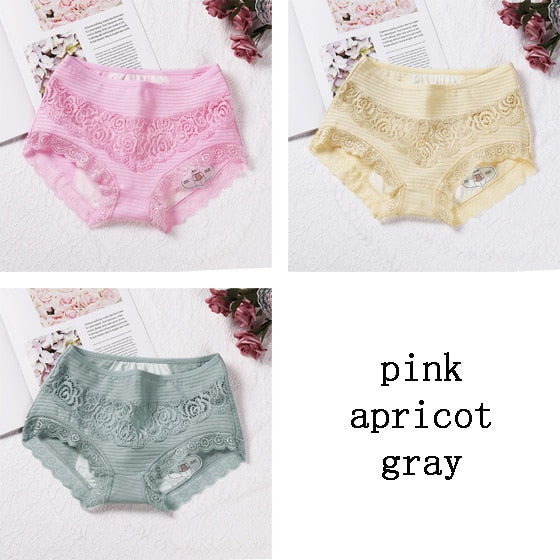 Leak Proof Menstrual Panties Physiological Period Pants Women Underwear Comfort Cotton Lace Briefs Undies Mid Rise Briefs 9059