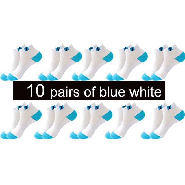 10 Pairs New Spring Summer Cotton Socks Boat Mesh Breathable Men&