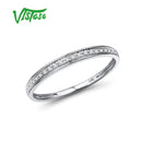 VISTOSO Genuine 14K White/Yellow/Rose Gold Rings For Women Simple Style Eternal Diamond Ring Engagement Anniversary Fine Jewelry