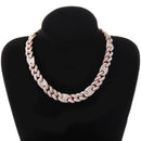 TOPGRILLZ, 16mm, Miami, nueva caja, cierre, cadena de eslabones cubanos, collar de Color dorado y plateado, circonita cúbica brillante, joyería de Hip hop