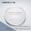 MERRYS DESIGN Men Alloy Glasses Frame Men Square Half Optical Ultralight Myopia Hyperopia Prescription Eyeglasses S2102