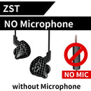 KZ ZST Auriculares Bluetooth 1DD + 1BA Driver Dynamic &amp; Armature in Ear Monitores Aislamiento de ruido HiFi Música Deportes Auriculares Auriculares