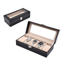 New PU Leather Watch Box Black Men&