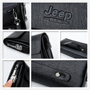 JEEP BULUO famosa marca de bolsos de mano para hombre, bolsos de mano de lujo para teléfono y bolígrafo, carteras de cuero derramado de alta calidad, bolso de mano