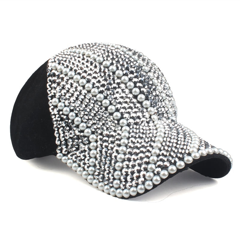 [YARBUU] neue Marke Baseballmützen für Frauen Strass Hut Lady Girl Mütze schwarz Snapback Cap Casquette Hüte verstellbare Caps