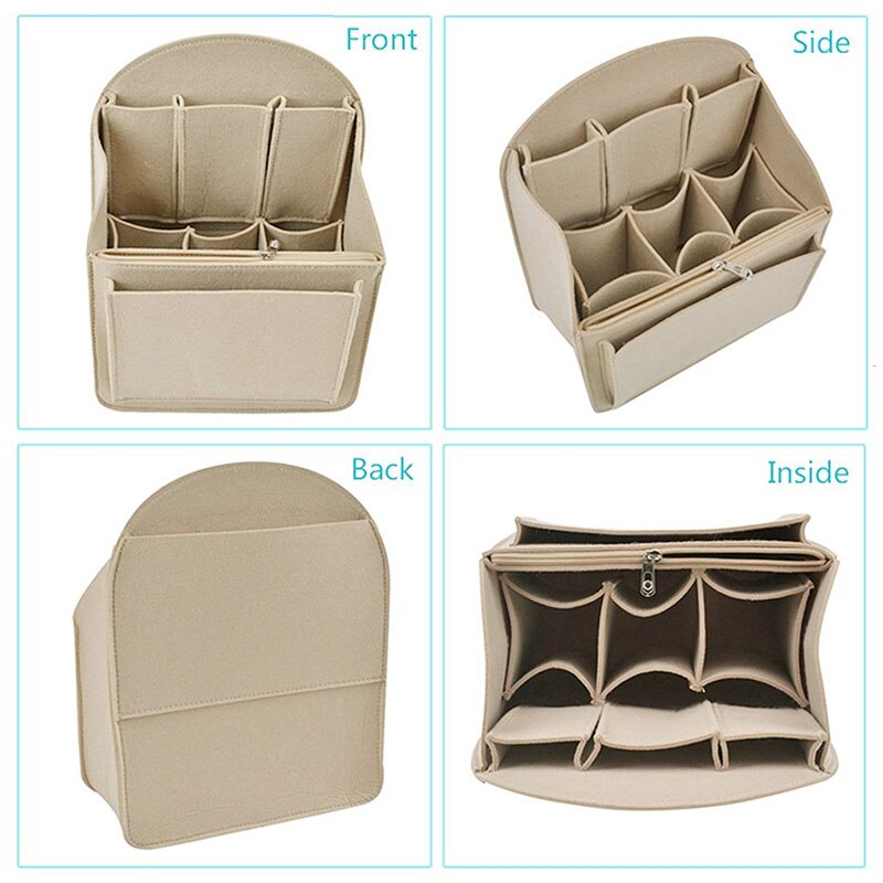 Felt Travel bag Insert Backpack Organizer, Purse Organizer For Men,Women Backpack For Mummy Shoulder Tote Bags Handbag Organizer