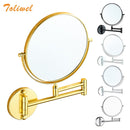8" Round Magnifying Mirror Double Side 3x to 1x  Bathroom Make Up Mirror Wall Mount 3D71921