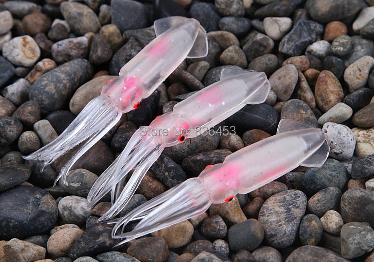 10PCS/LOT Fishing Squid Lures Soft Trulinoya Fishing Jigging Lure Spinnerbait Sea Fishing Squid Jigs Artificial Bait Soft Lure
