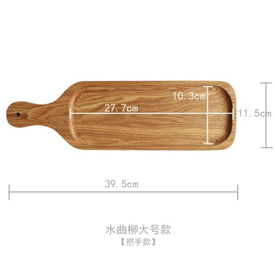 Japan Style Wood Desserts Plate Eco Natural Creative Fruits Cutting Boards No Paint Food Serving Trays Sushi Plates Tableware