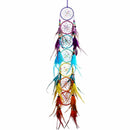 H &amp; D Chakra Dream Catcher Chandelier Prism Suncatcher Rainbow Maker Feather Home Wall Hanging Fengshui Dreamcatcher Decoración Colgante