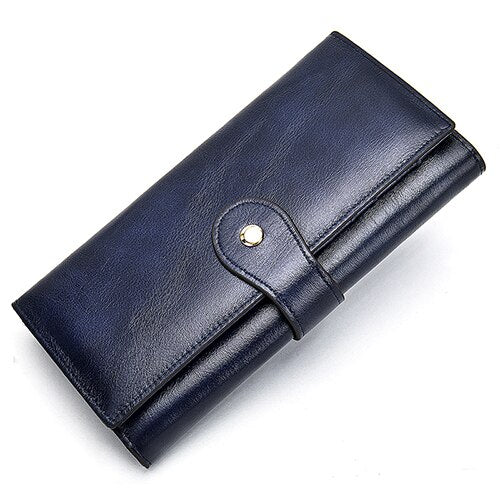 WESTAL Women&#39;s Wallet Luxury Genuine Leather Female Wallet Women&#39;s Purse Leather Womens Purses Coins and Card Wallets Clutch Bag