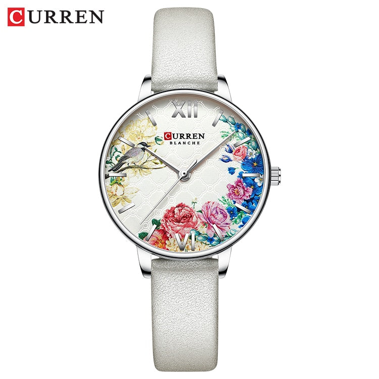 Relojes de mujer CURREN, reloj negro, reloj de pulsera de cuarzo de malla de acero inoxidable, reloj informal con encanto para mujer, relojes femeninos