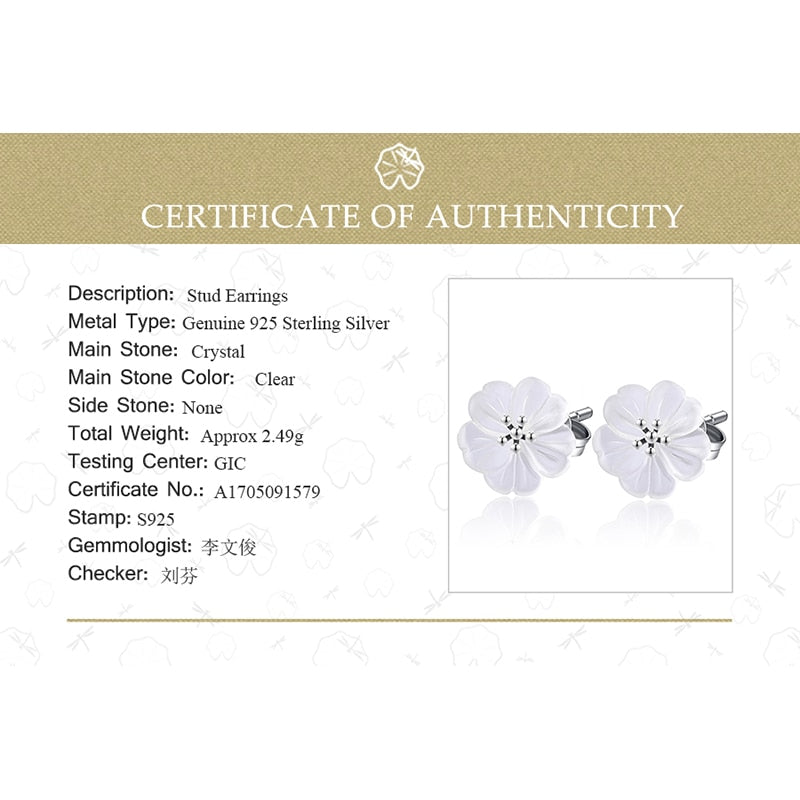 Lotus Fun Real 925 Sterling Silver Earrings Natural Crystal Gems Fine Jewelry Flower in the Rain Stud Earrings for Women Brincos