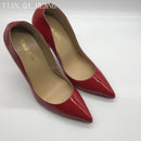 NEW arrivel Woman Sexy Red Pumps High Quality Suede Shoes High Heel Nightclub Patent Leather Shoes
