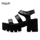 Gdgydh Gladiator Sandals For Women Platform Heels Hook Loop Ankle Strap ladies Casual Shoes Rome Style 2022 New Summer Drop Ship