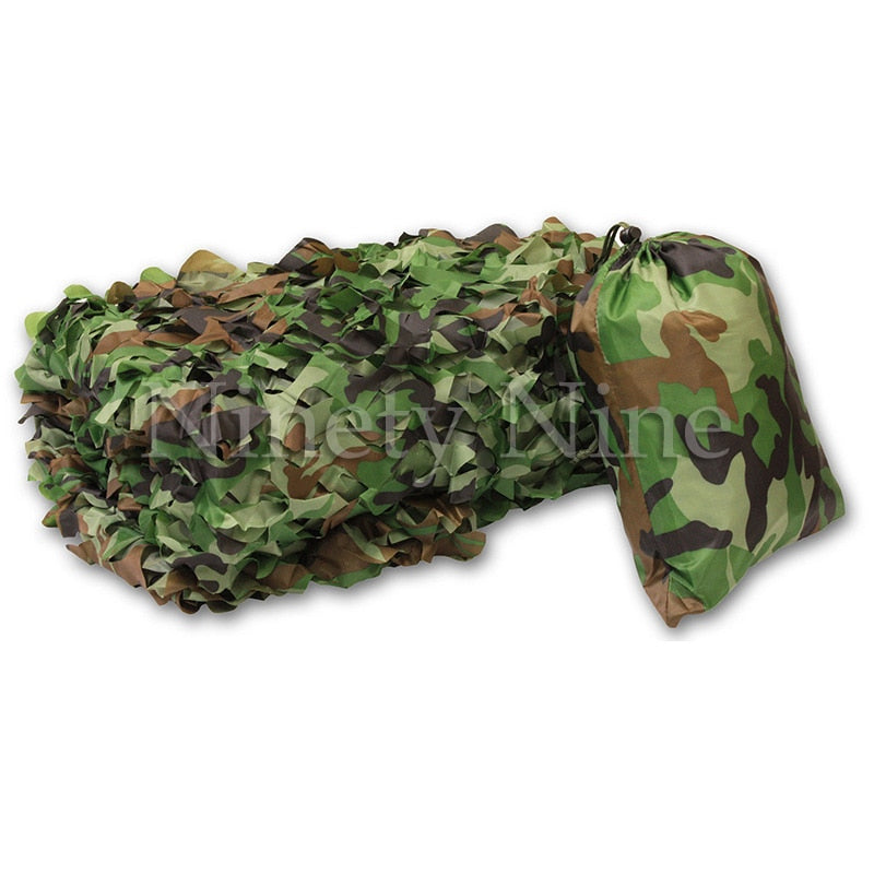 2X3m to 5X10m Outdoor Camping Military Camouflage Nets Woodland Army Camo netting Camping Sun ShelterTent Shade sun shelter