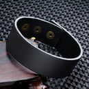 2022 Modeschmuck Vintage glatte glänzende Lederarmband Charme Schmuck Armbänder Armreifen Manschette Armband Männer Pulsera Hombre
