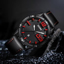 DOM Watch Men Luxury Sport Quartz wristwatch clock Mens Watches Leather Business Waterproof watch Relogio Masculino M-1218BL-1M5