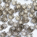Bead Caps 300Pcs/lot Pick 4 Colors 5Leaf Hollow Flower End Beads Caps 10mm Jewelry Findings Making DIY Jewelry Supplies
