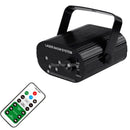 ESHINY Mini RGB 5 Linsen Laser 128 Muster Projektor Blaue LED Club Home Party Bar DJ Disco Weihnachtstanz Bühneneffektlicht N60T155