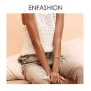 ENFASHION Pyramid Cuff Bracelet Gold Color Stainless Steel Punk Spike Bracelets Bangles For Women Jewelry Pulseira BF192008