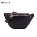 REPRCLA Waist Pack Fashion PU Leather Fanny Pack for Women Belt Waist Bag Brand Designer Shoulder Bag Casual Female Chest Bag