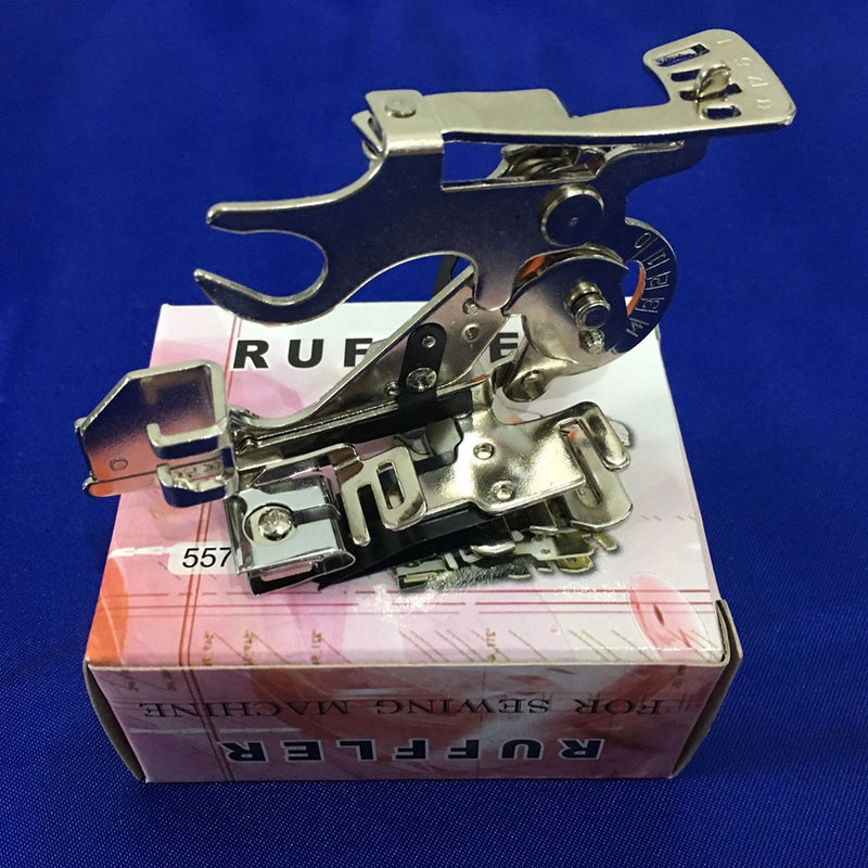 Made in Taiwan Ruffler Sewing Machine Parts Presser Foot Press Feet  sewing accessories Low Shank for Brother Singer Janome