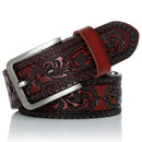 DINISITON Genuine Leather Belts for men Designer Belt Male Print Vintage Pin Buckle Luxury Strap New Fashion High Quality YH918
