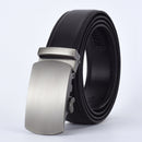 WOWTIGER Fashion Designers Men Automatic Buckle Leather luxury Belt Business Male Alloy buckle Belts for Men Ceinture Homme