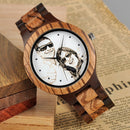 BOBO BIRD Personal Photo Print Logotipo personalizado Reloj de madera con caja de regalo Relogio Feminino Masculino Unque Creative Cool Stlye
