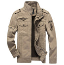 Chaqueta militar de talla grande 5XL 6XL para hombre, chaqueta de piloto de algodón de otoño, chaqueta Bomber para hombre del ejército, chaqueta de invierno de vuelo de carga para hombre